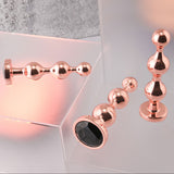 Gender X Gold Digger Set – Metallic Butt Plugs Set of Three Sizes > Anal Range > Butt Plug Kits - Tophatter Daily Deals