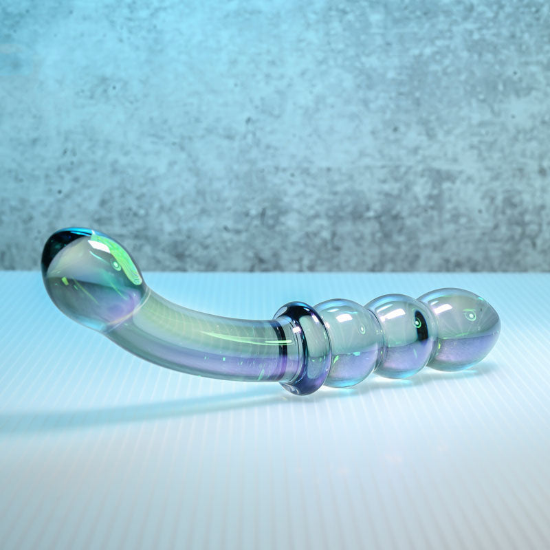 Gender X Lustrous Galaxy Wand – 18.5 cm Double-Ended Glass Massager > Glass > Dildos - Tophatter Daily Deals