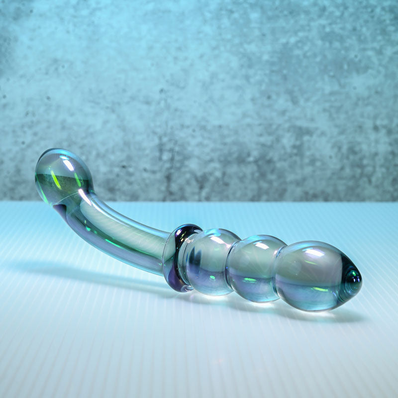 Gender X Lustrous Galaxy Wand – 18.5 cm Double-Ended Glass Massager > Glass > Dildos - Tophatter Daily Deals