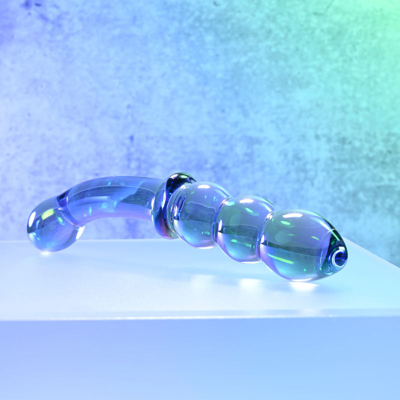 Gender X Lustrous Galaxy Wand – 18.5 cm Double-Ended Glass Massager > Glass > Dildos - Tophatter Daily Deals