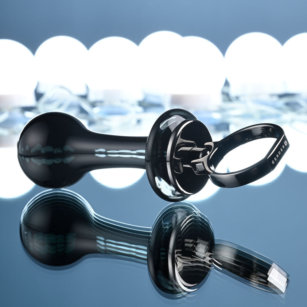 Gender X Blow Pop (Black) – Glass Butt Plug > Glass > Toys - Tophatter Daily Deals