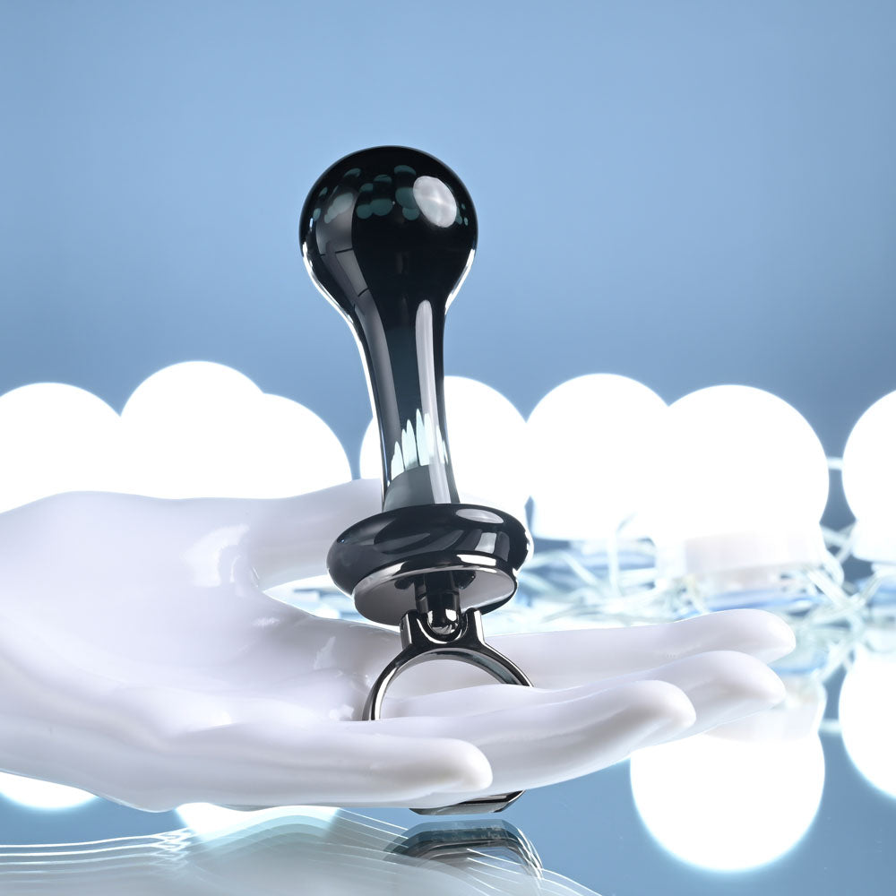 Gender X Blow Pop (Black) – Glass Butt Plug > Glass > Toys - Tophatter Daily Deals
