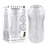 Gender X Double Fantasy – Dual-Ended Transparent Stroker > Sex Toys For Men > Masturbators Cup - Tophatter Daily Deals