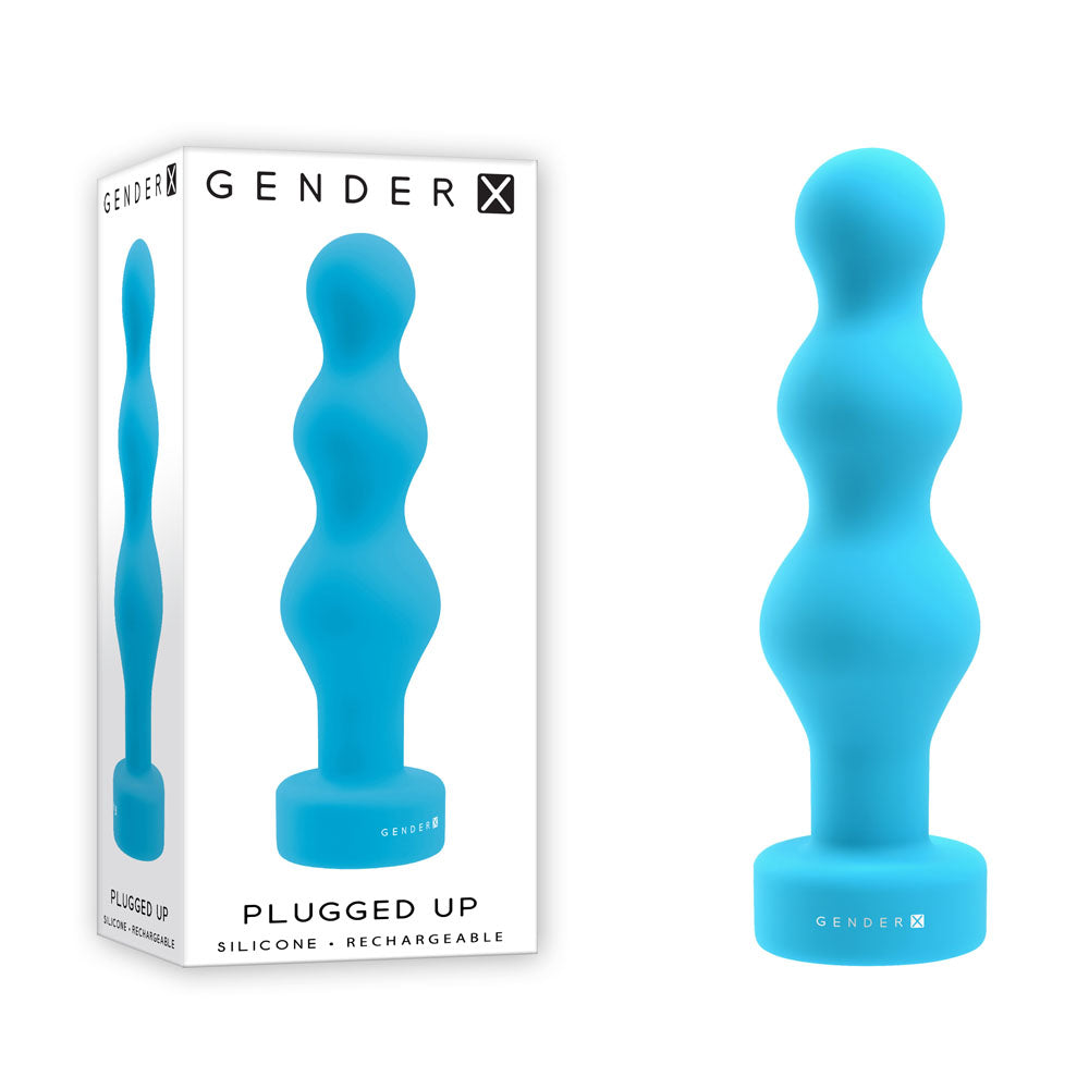 Gender X PLUGGED UP Beaded Vibrator 13.6cm Waterproof > Anal Range > Vibrating Butt Plugs - Tophatter Daily Deals