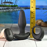 Gender X Teamwork (Black) – Remote-Controlled Vibrating Plug and Ring Set > Anal Range > Vibrating Butt Plugs - Tophatter Daily Deals