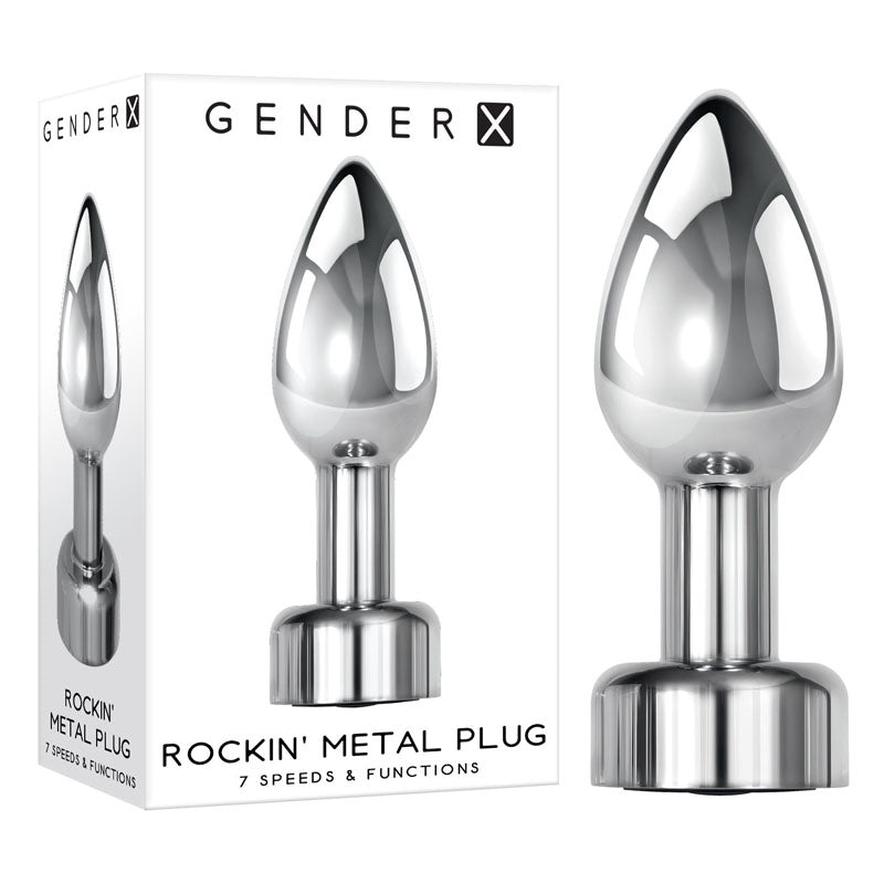 Gender X Rockin' Metal Plug 9.3 cm Butt Plug > Anal Range > Vibrating Butt Plugs - Tophatter Daily Deals