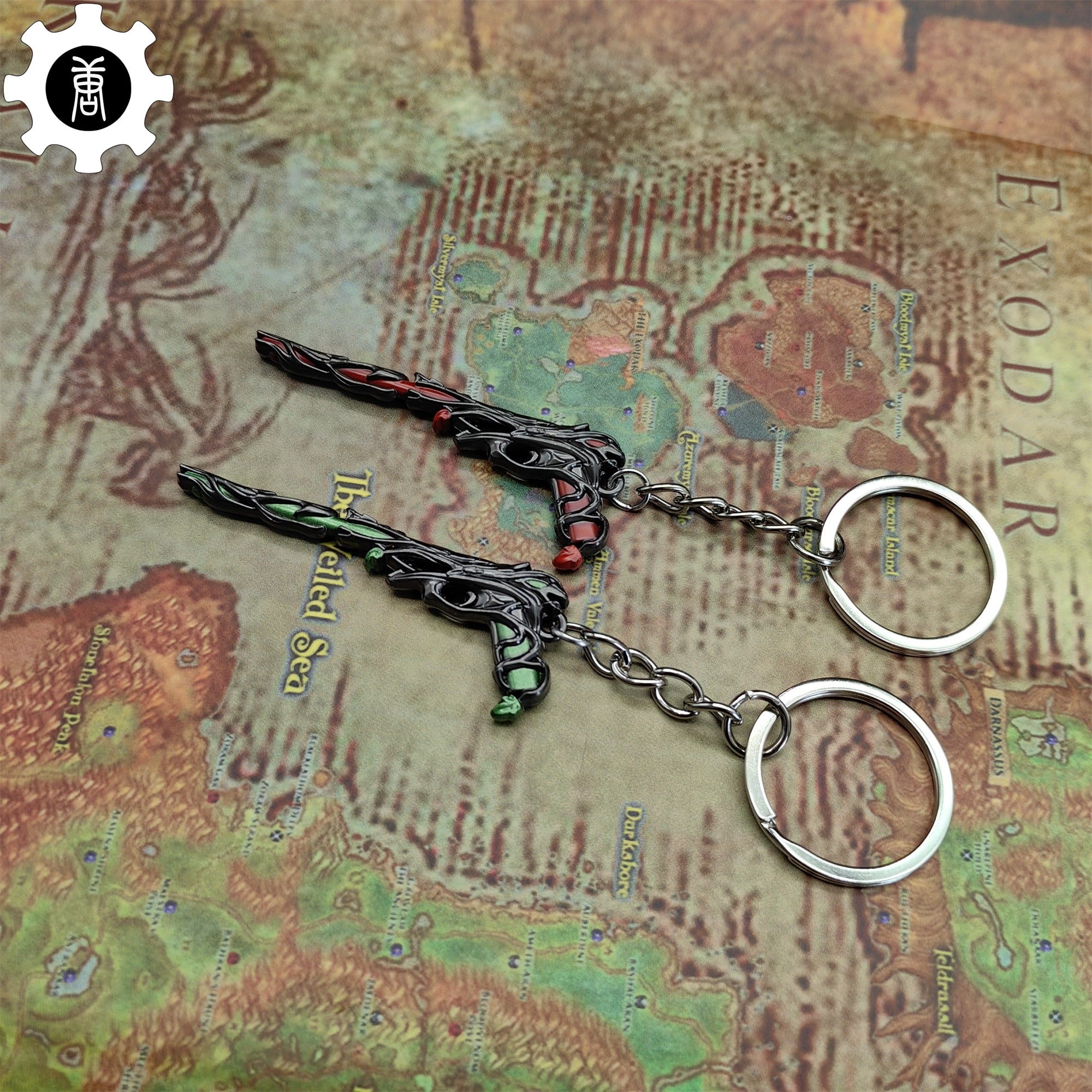 Metal Gaia's Vengeance Ghost Gun Tiny KeyChain Pendant - Tophatter Daily Deals