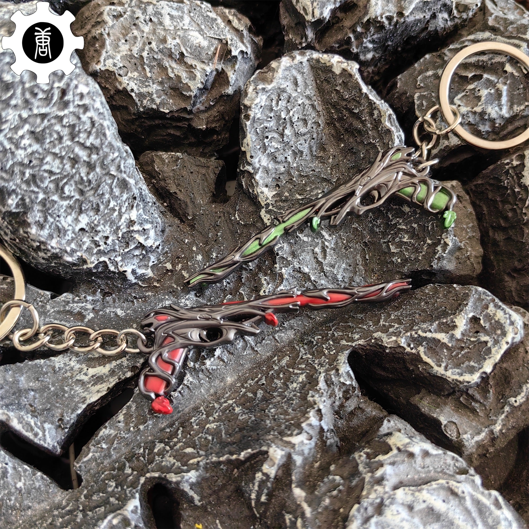 Metal Gaia's Vengeance Ghost Gun Tiny KeyChain Pendant - Tophatter Daily Deals