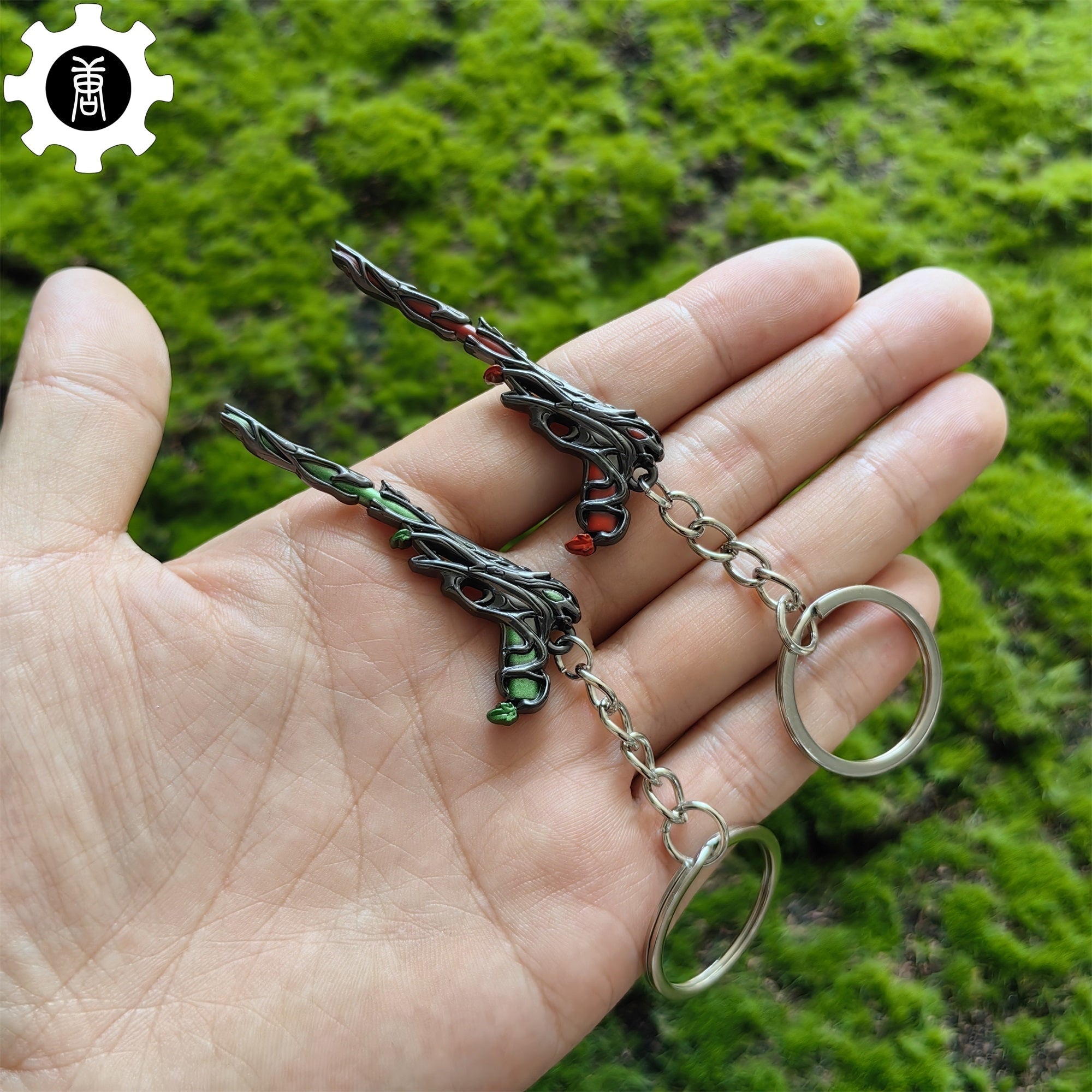 Metal Gaia's Vengeance Ghost Gun Tiny KeyChain Pendant - Tophatter Daily Deals