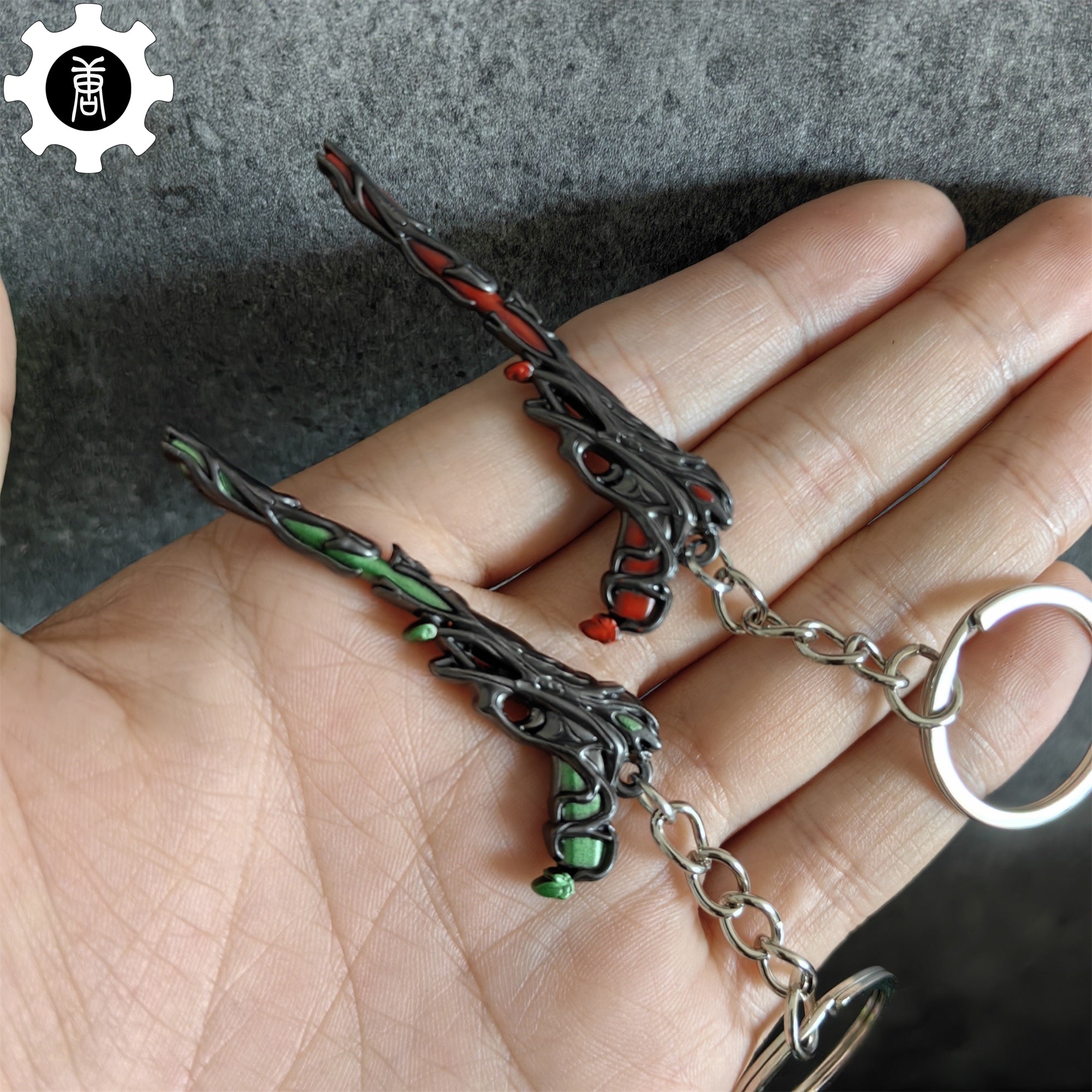 Metal Gaia's Vengeance Ghost Gun Tiny KeyChain Pendant 2 In 1 Pack - Tophatter Daily Deals