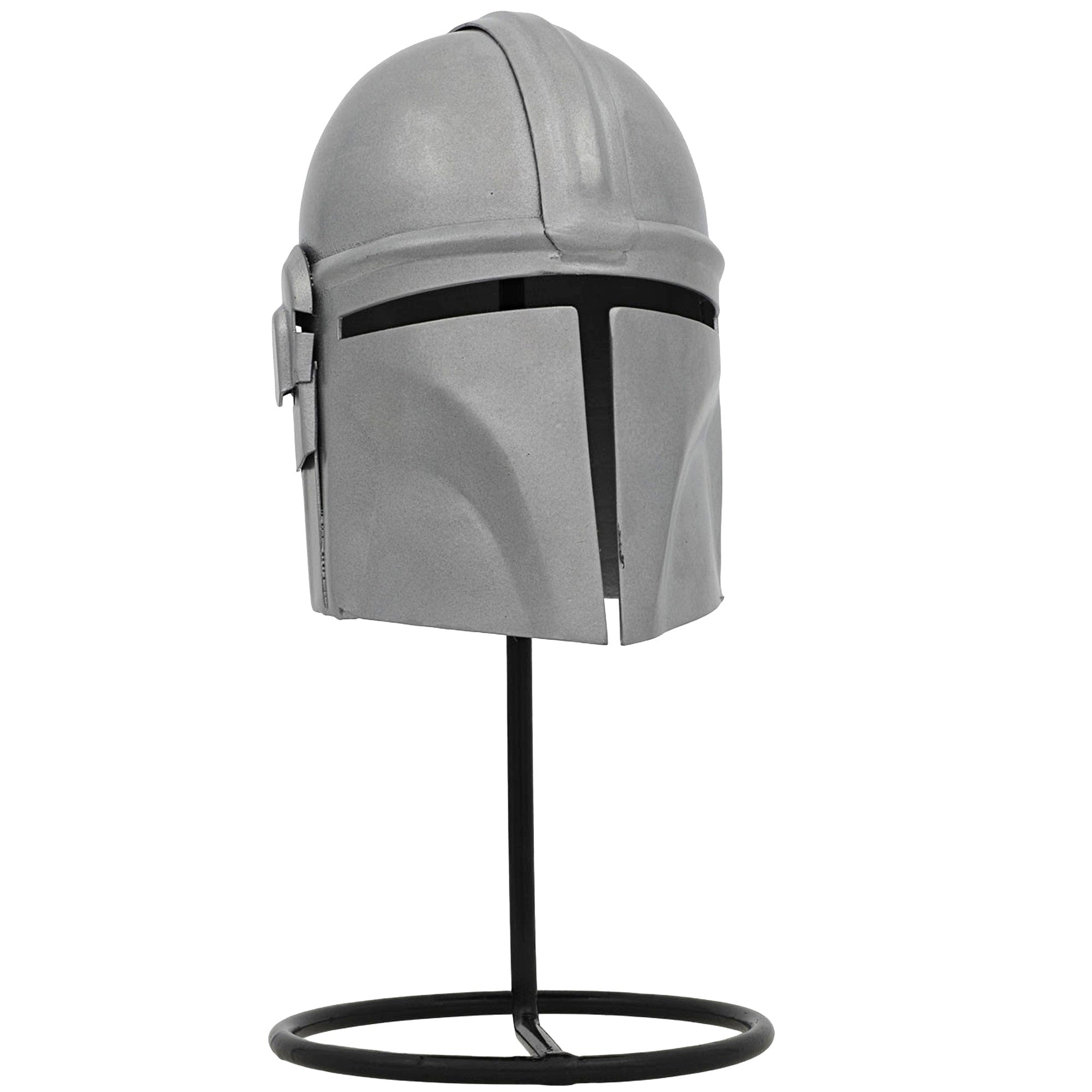 Miniature Galactic Bounty Hunter Helmet Display with Stand Helmet - Tophatter Daily Deals