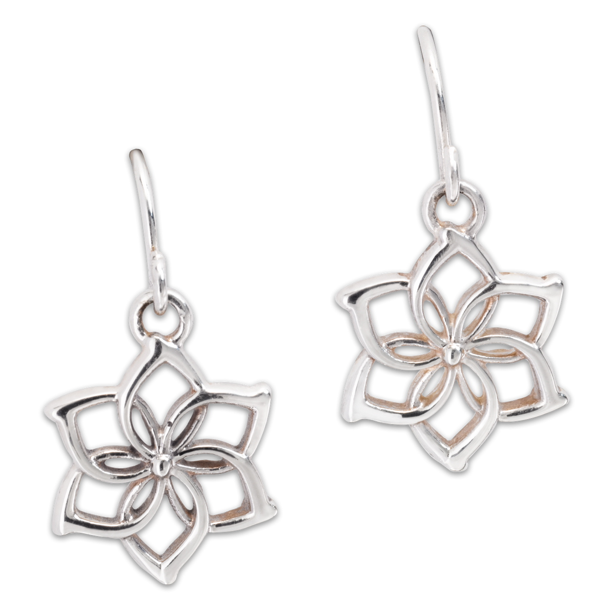 The Hobbit - Galadriel Flower Sterling Silver Earrings Earrings - Tophatter Daily Deals