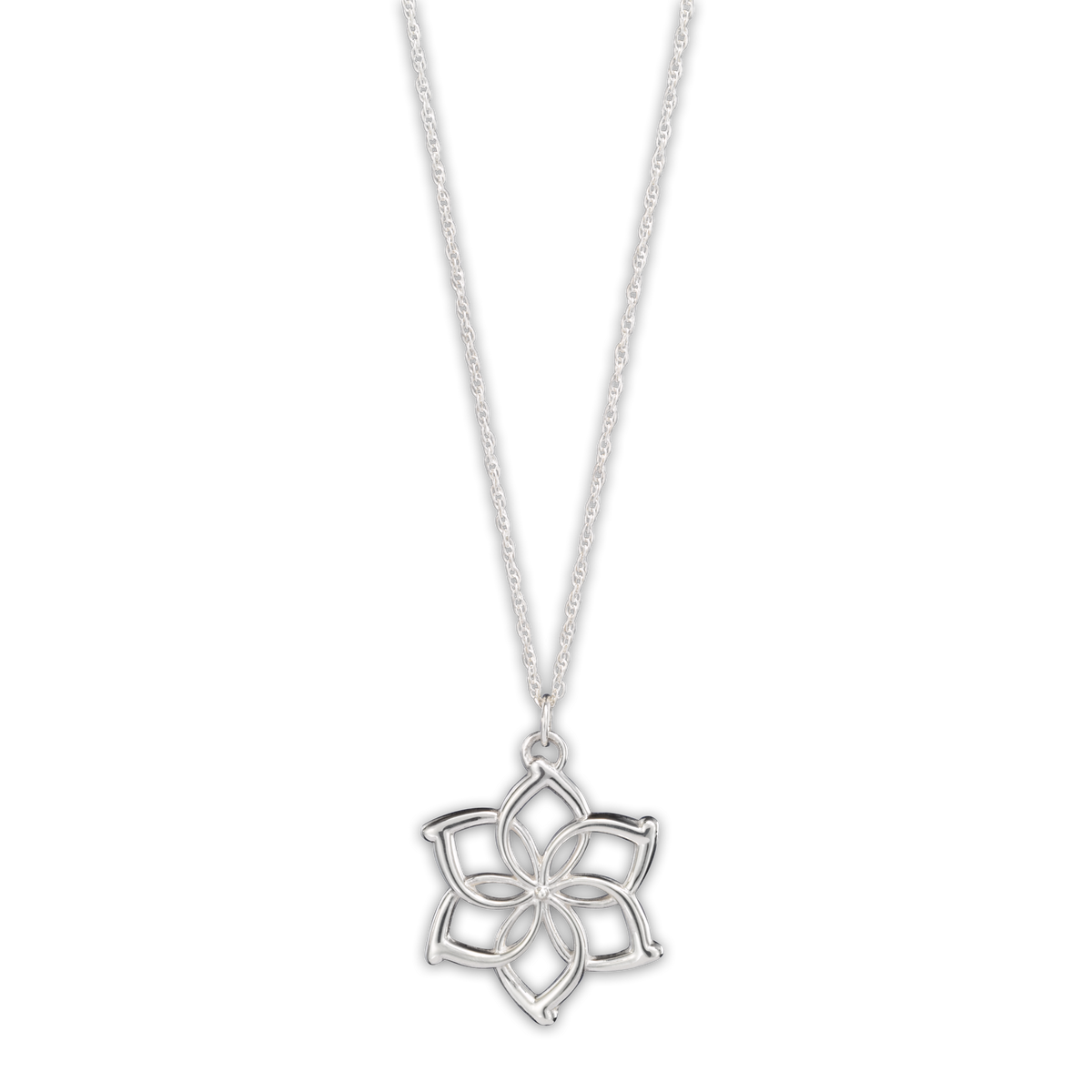 The Hobbit - Galadriel Flower Sterling Silver Necklace Necklace - Tophatter Daily Deals