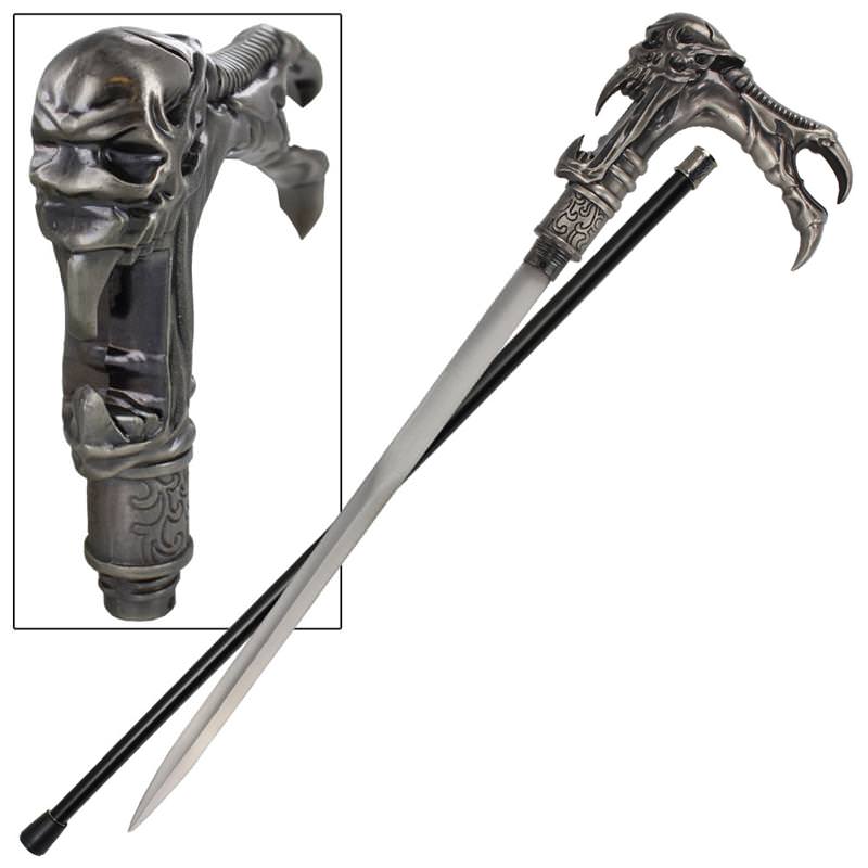 Galaxy Cyborg Alien Walking Cane Sword - TOPHATTER'S ARMORY DEALS Collectible Weapons - Tophatter Daily Deals