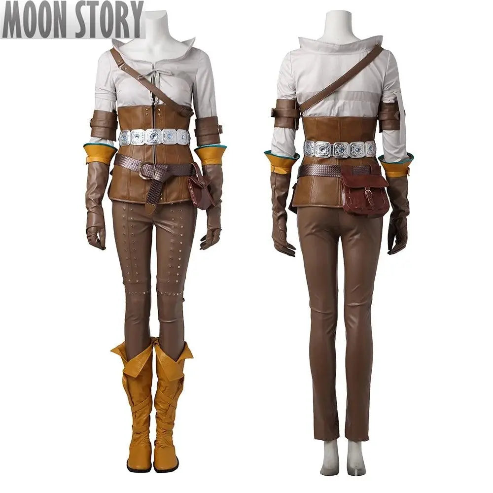Game Witcher 3 Wild Hunt Cirilla Cosplay Costume Heroine Suit Full Set With Shoes - Tophatter Daily Deals