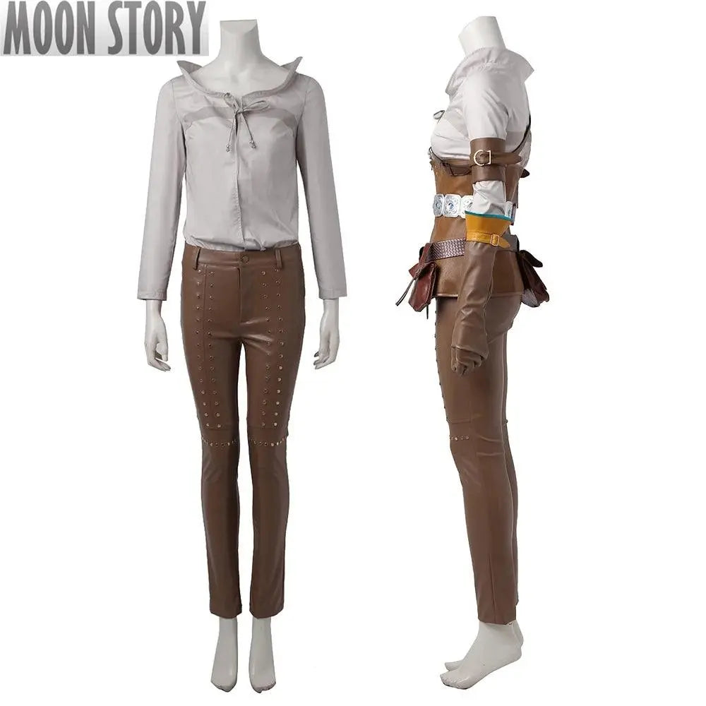 Game Witcher 3 Wild Hunt Cirilla Cosplay Costume Heroine Suit Full Set With Shoes - Tophatter Daily Deals