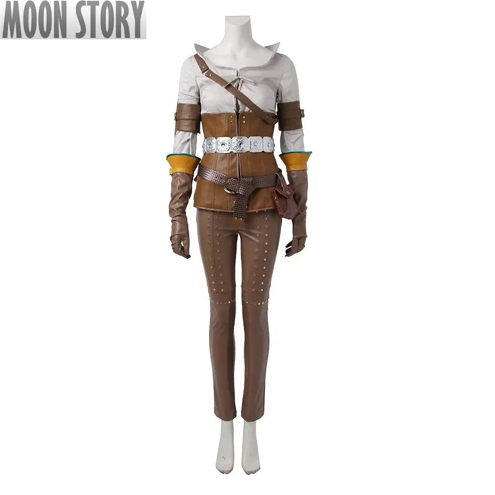 Game Witcher 3 Wild Hunt Cirilla Cosplay Costume Heroine Suit Full Set With Shoes Full Set No Shoes - Tophatter Daily Deals