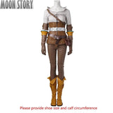 Game Witcher 3 Wild Hunt Cirilla Cosplay Costume Heroine Suit Full Set With Shoes Full Set With Shoes - Tophatter Daily Deals