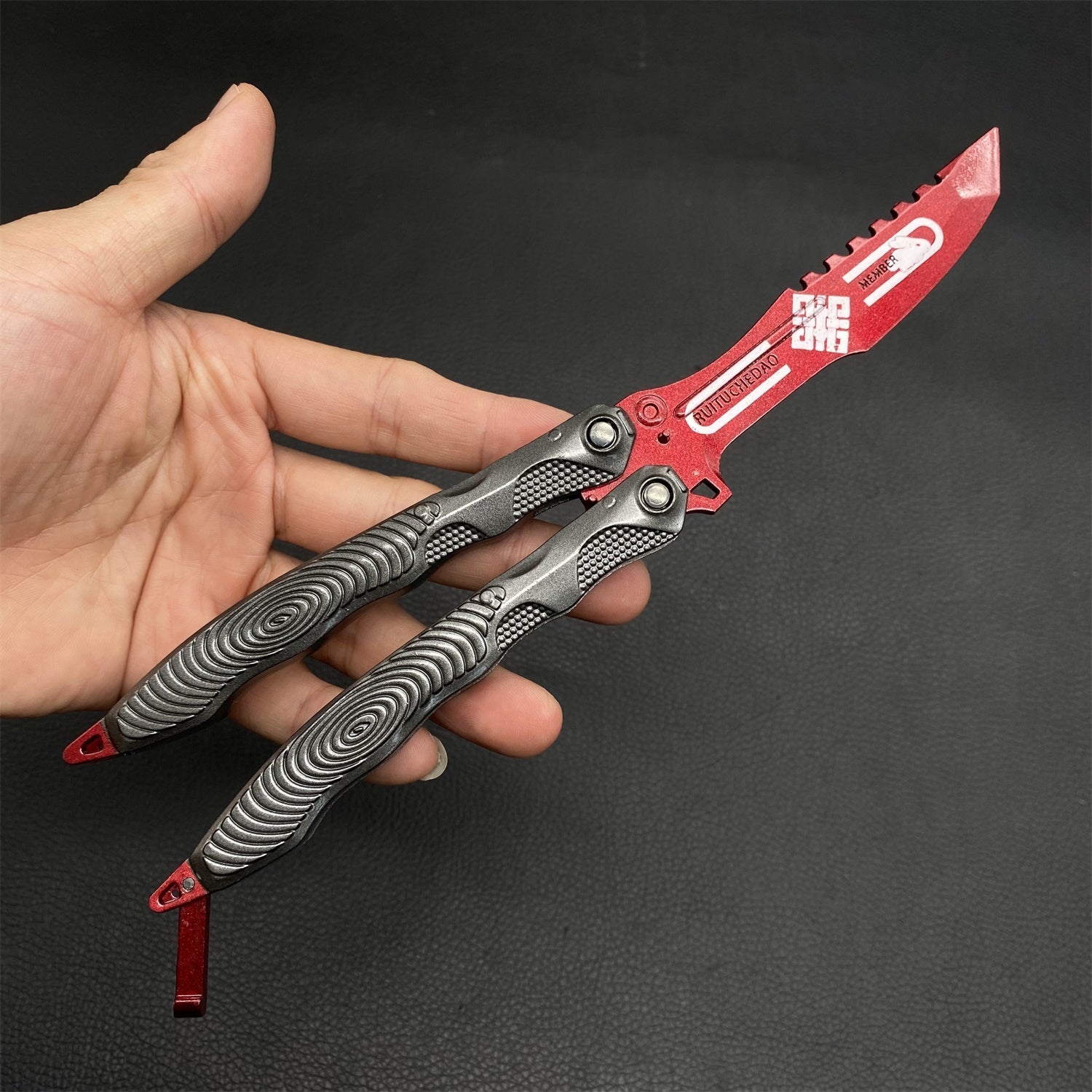 Arena Breakout Game Knife Metal Replica For Collection Rabbit Butterfly Knife - Tophatter Daily Deals