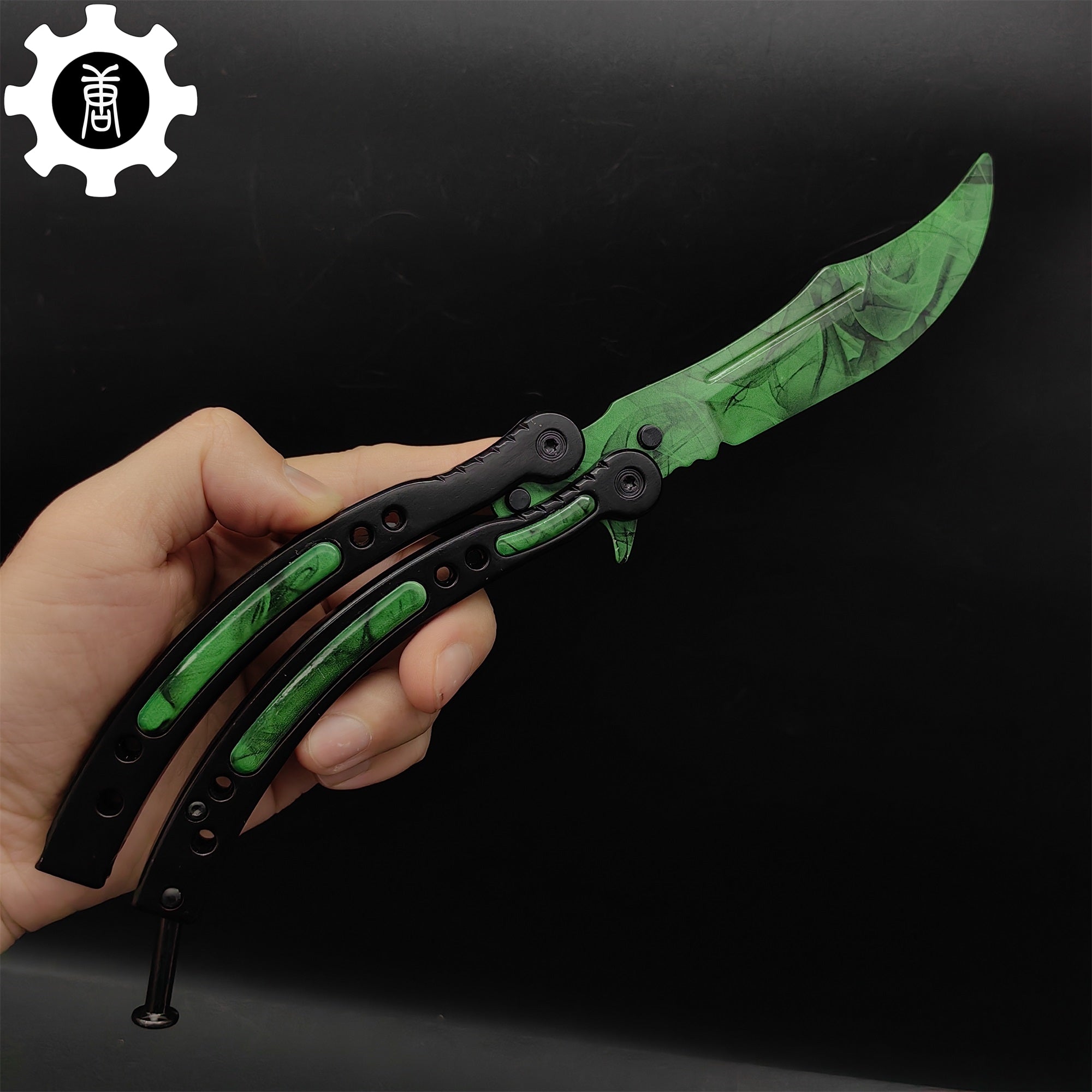 Gamma Doppler Karambit & Balisong Trainer Weapon Case Blunt Blade Props - Tophatter Daily Deals