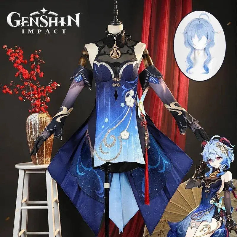 Ganyu Cosplay Costume Genshin Impact Dress Twilight Blossom Uniform Lantern Rite Liyue Seven Stars Full Set - Tophatter Daily Deals