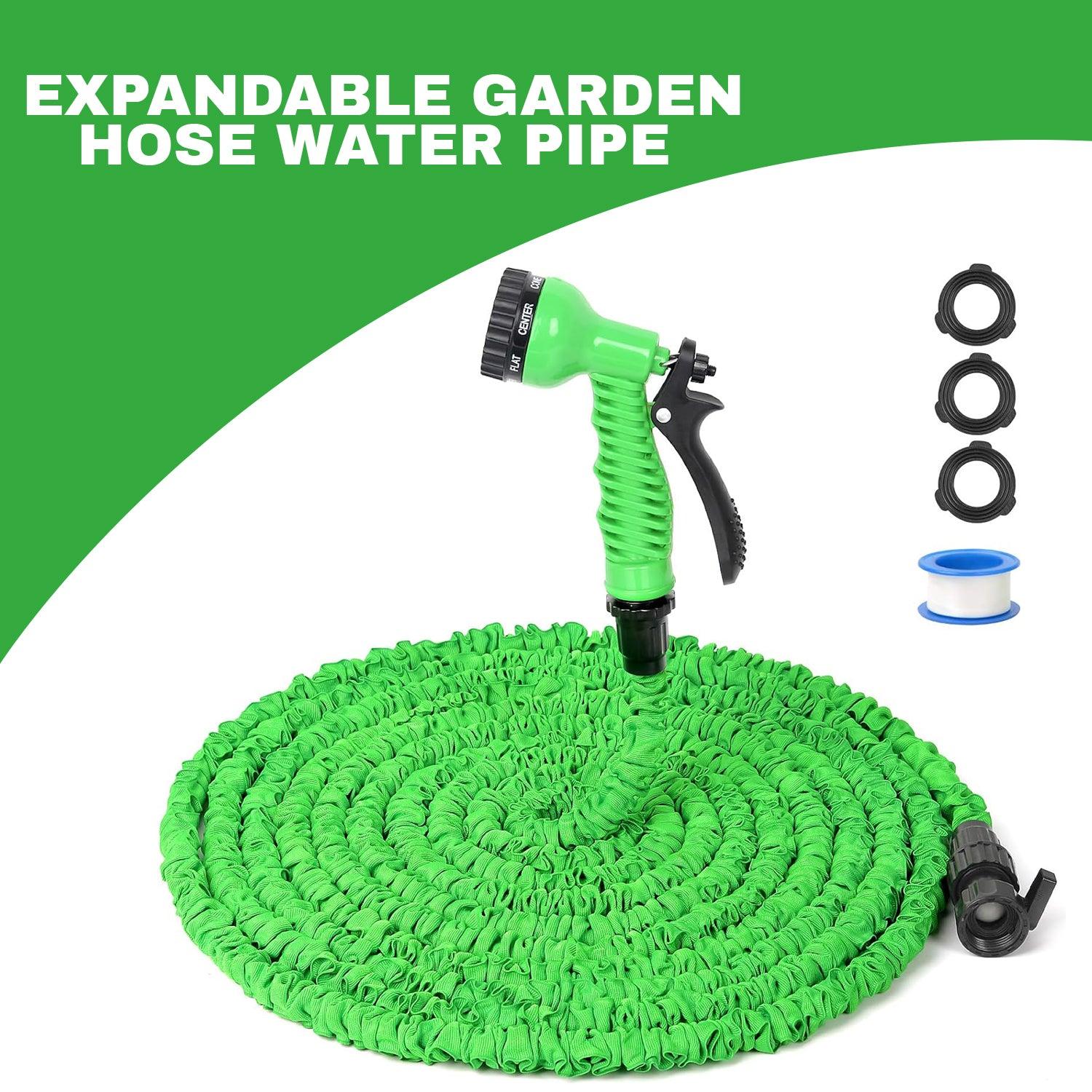 Garden Hose Pipes - 7 Function Water Spray Gun Expandable Magic Garden Hose Pipe Anti Kink Sports & Outdoor - Tophatter Daily Deals