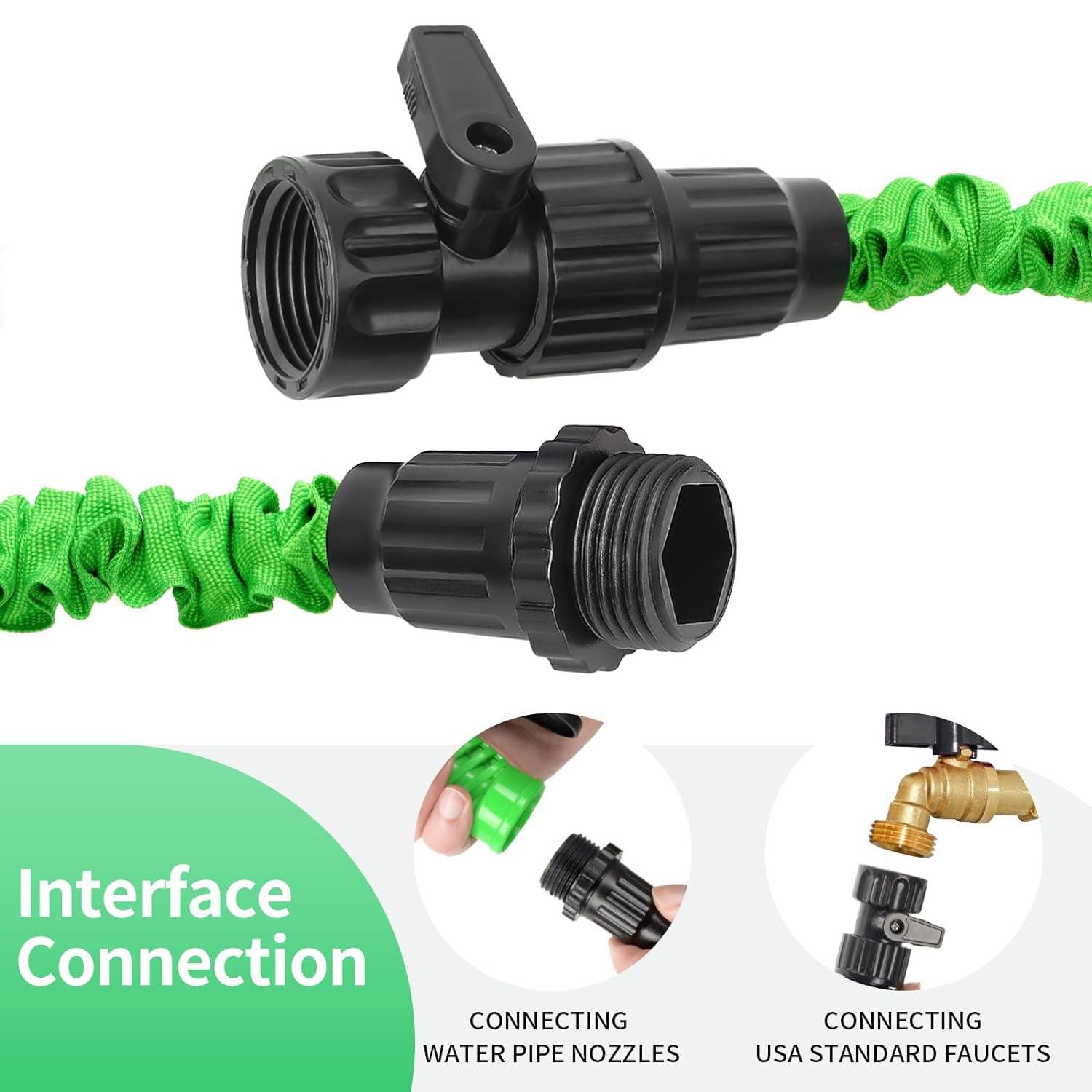 Garden Hose Pipes - 7 Function Water Spray Gun Expandable Magic Garden Hose Pipe Anti Kink Sports & Outdoor - Tophatter Daily Deals