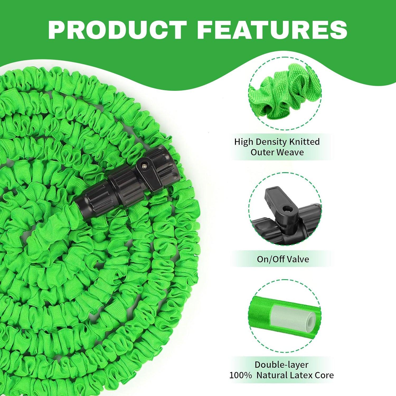 Garden Hose Pipes - 7 Function Water Spray Gun Expandable Magic Garden Hose Pipe Anti Kink Sports & Outdoor - Tophatter Daily Deals