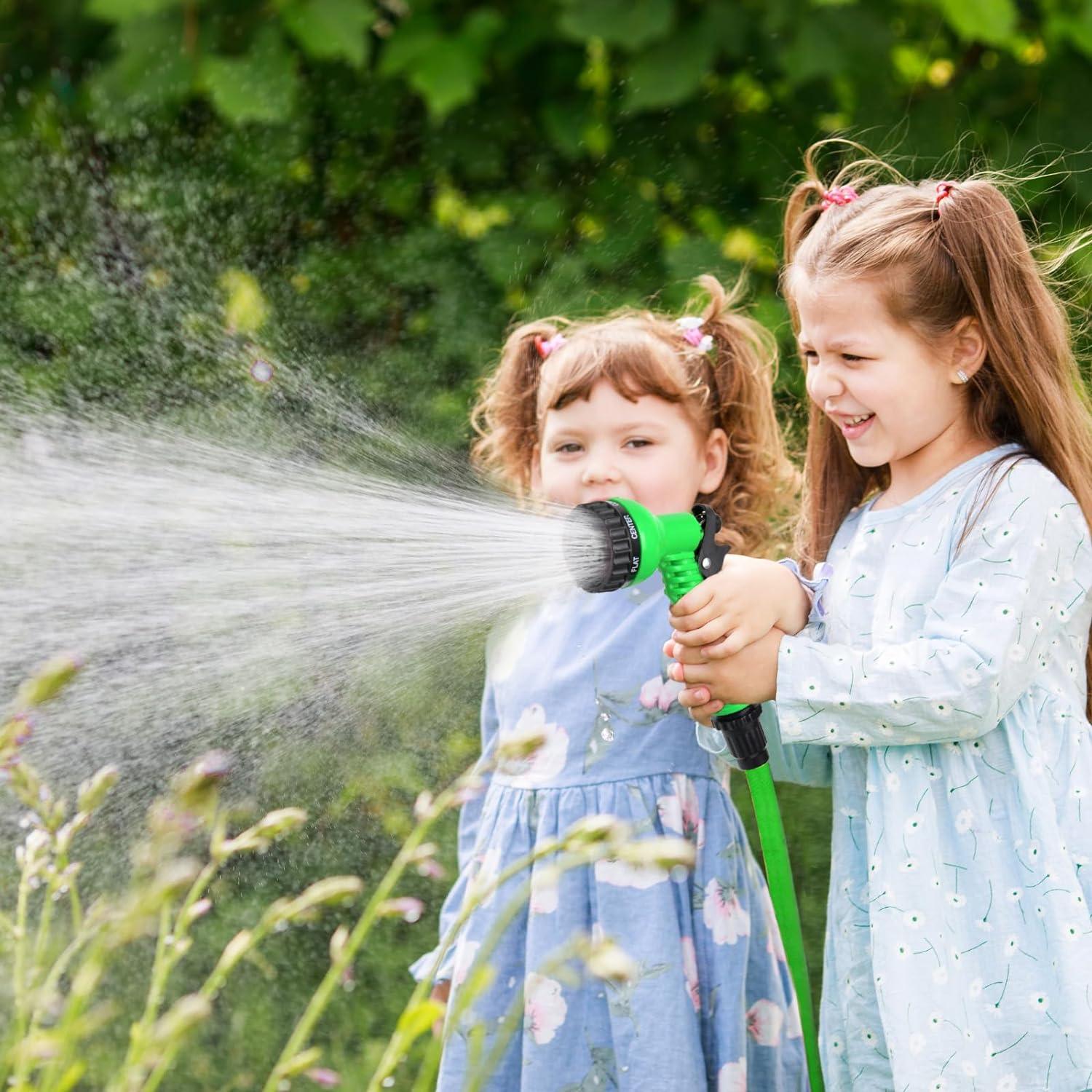 Garden Hose Pipes - 7 Function Water Spray Gun Expandable Magic Garden Hose Pipe Anti Kink Sports & Outdoor - Tophatter Daily Deals