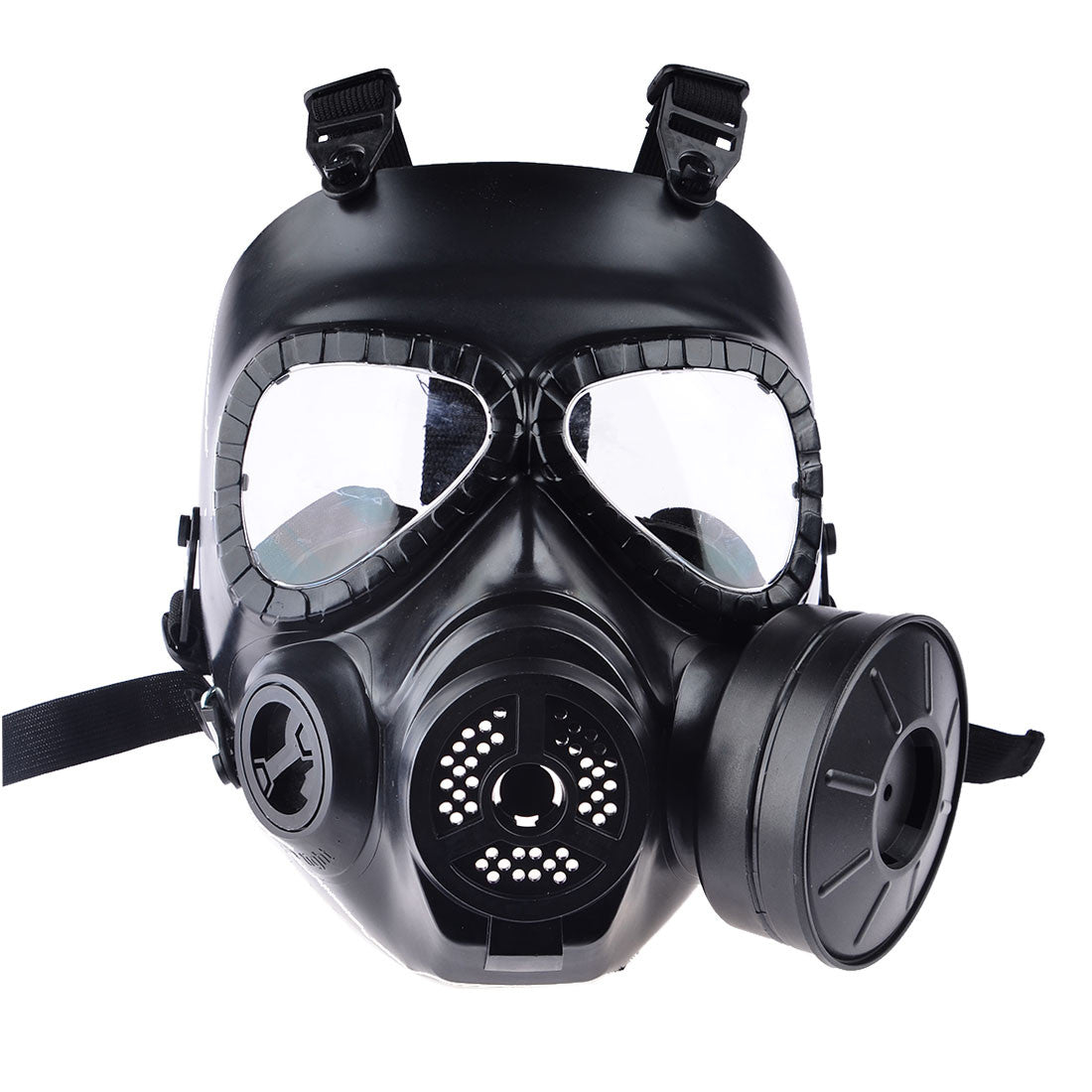 Airsoft Paintball Dummy Gas Mask with Fan for Cosplay Protection Halloween Evil Antivirus Face Mask - Tophatter Daily Deals