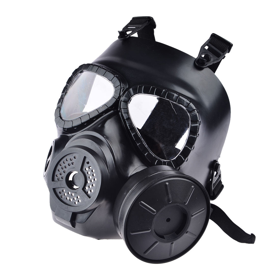 Airsoft Paintball Dummy Gas Mask with Fan for Cosplay Protection Halloween Evil Antivirus Face Mask - Tophatter Daily Deals