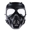 Airsoft Paintball Dummy Gas Mask with Fan for Cosplay Protection Halloween Evil Antivirus Face Mask - Tophatter Daily Deals