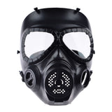 Airsoft Paintball Dummy Gas Mask with Fan for Cosplay Protection Halloween Evil Antivirus Face Mask - Tophatter Daily Deals
