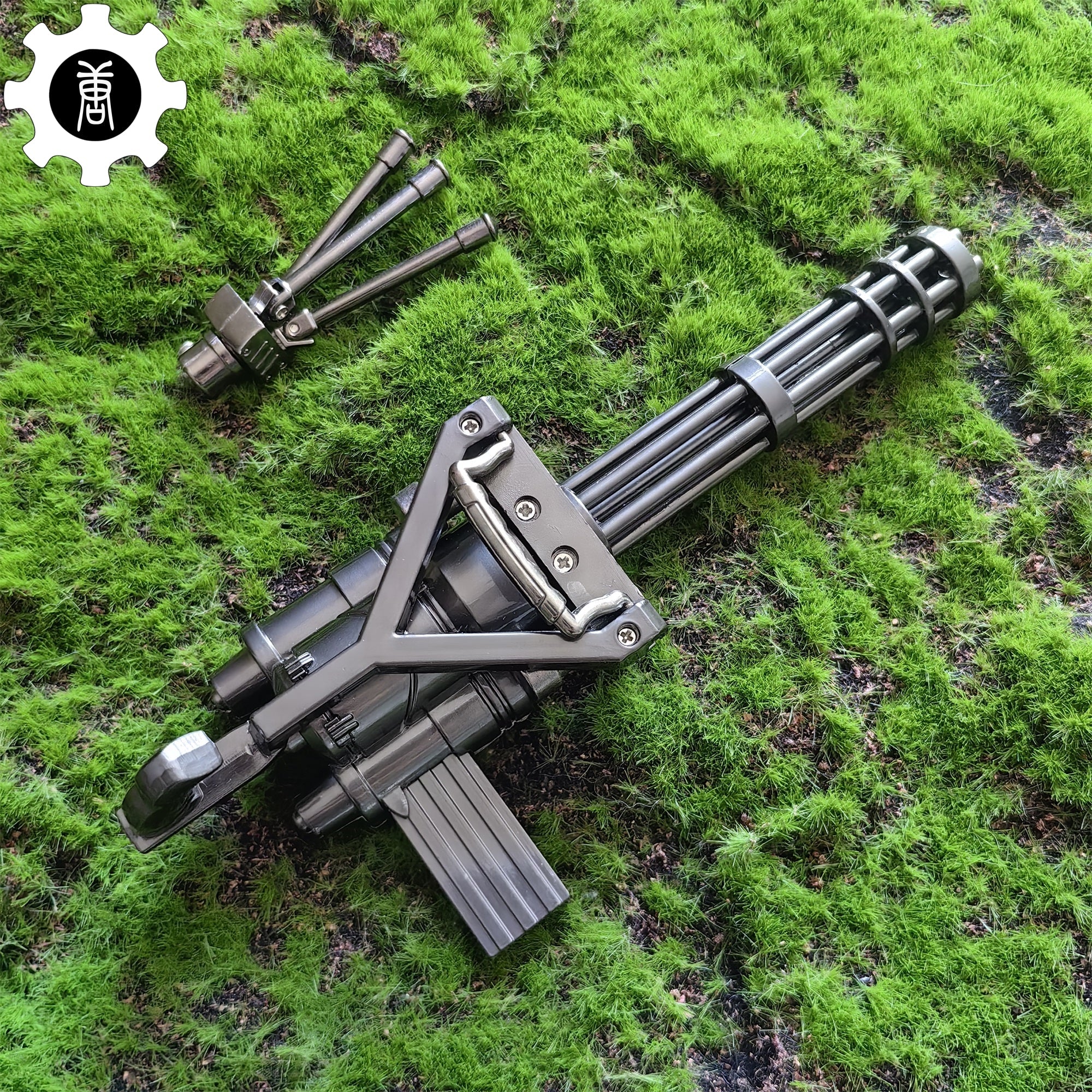 Metal Gatling Submachine Mini Gun Military Collection - Tophatter Daily Deals