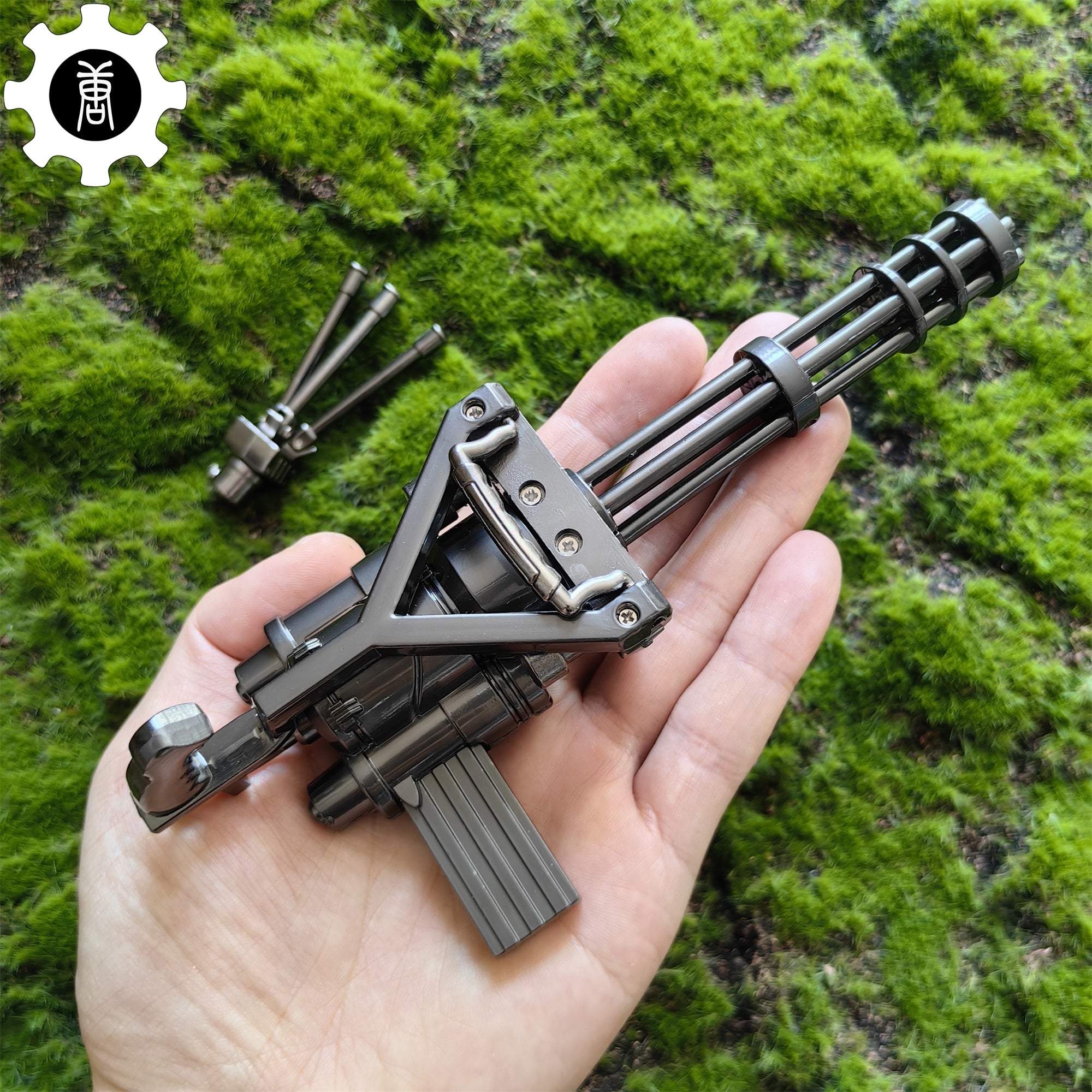 Metal Gatling Submachine Mini Gun Military Collection - Tophatter Daily Deals