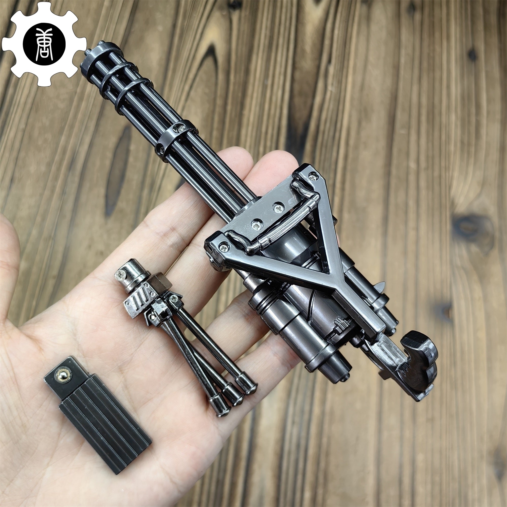 Metal Gatling Submachine Mini Gun Military Collection - Tophatter Daily Deals