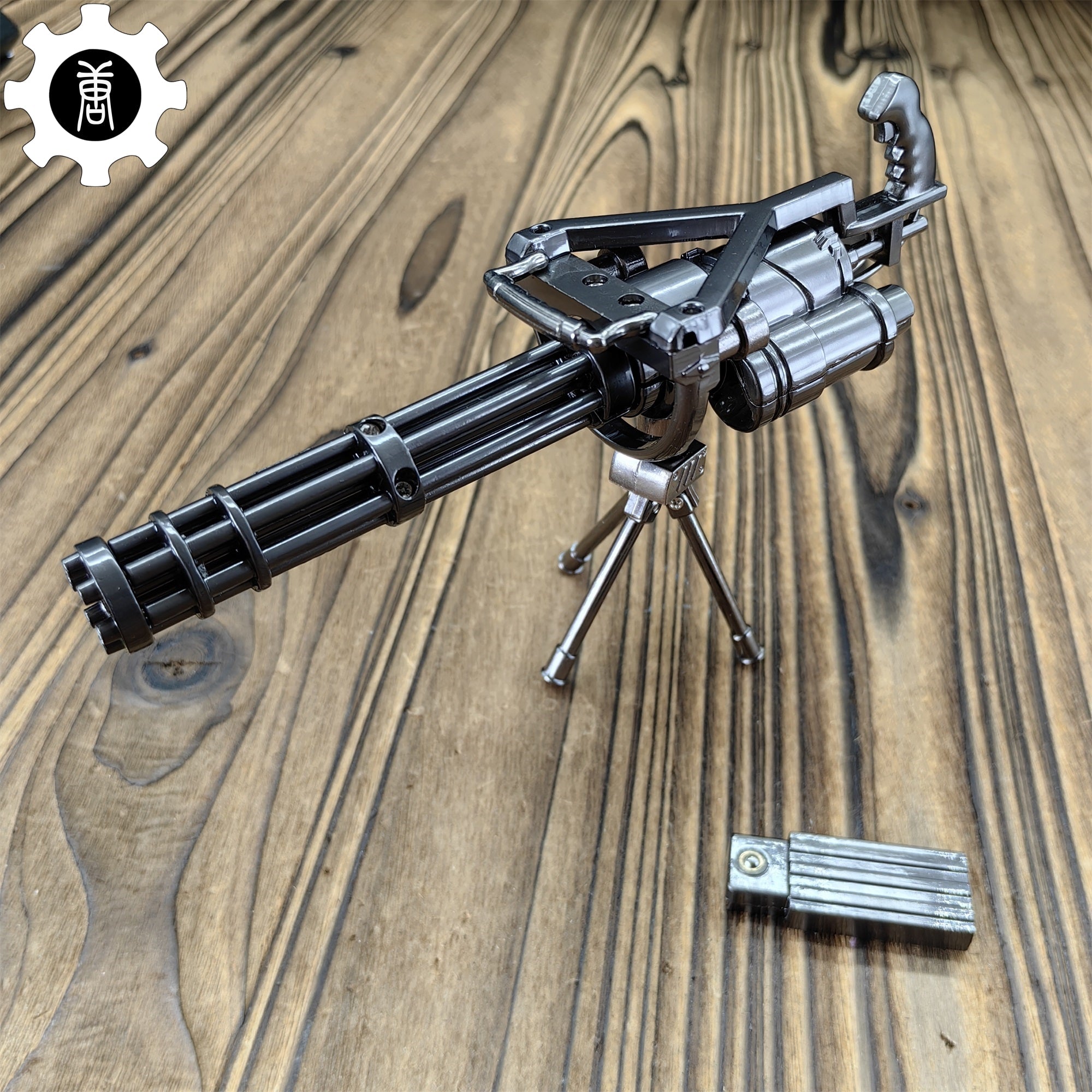 Metal Gatling Submachine Mini Gun Military Collection - Tophatter Daily Deals