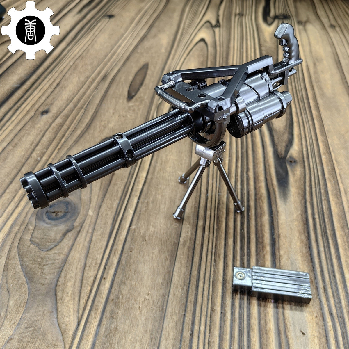 Metal Gatling Submachine Mini Gun Military Collection - Tophatter Daily Deals
