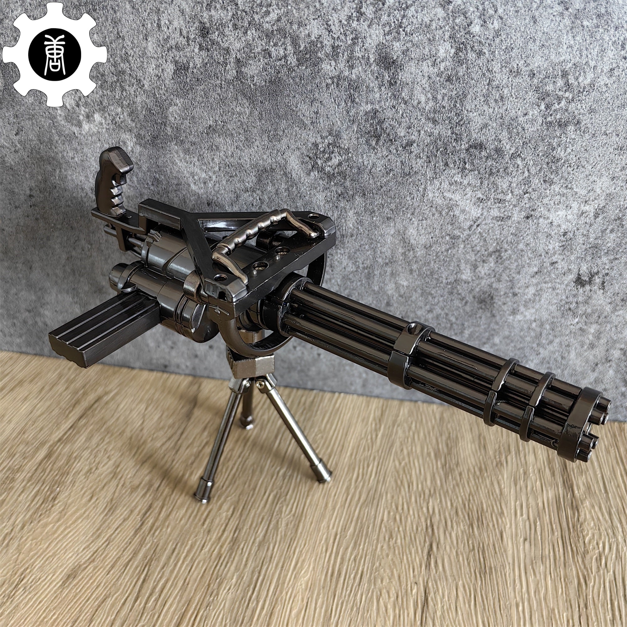 Metal Gatling Submachine Mini Gun Military Collection - Tophatter Daily Deals