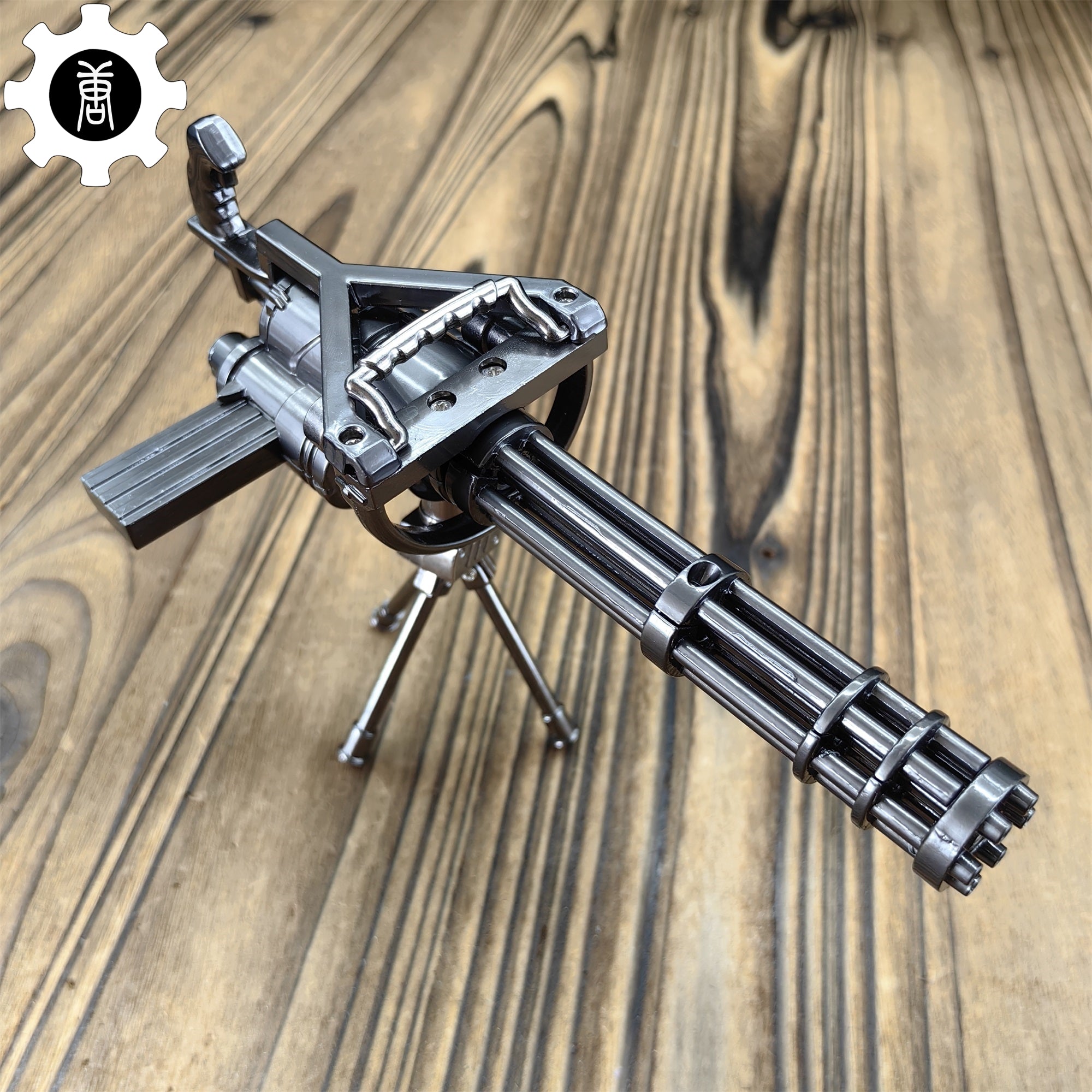 Metal Gatling Submachine Mini Gun Military Collection - Tophatter Daily Deals