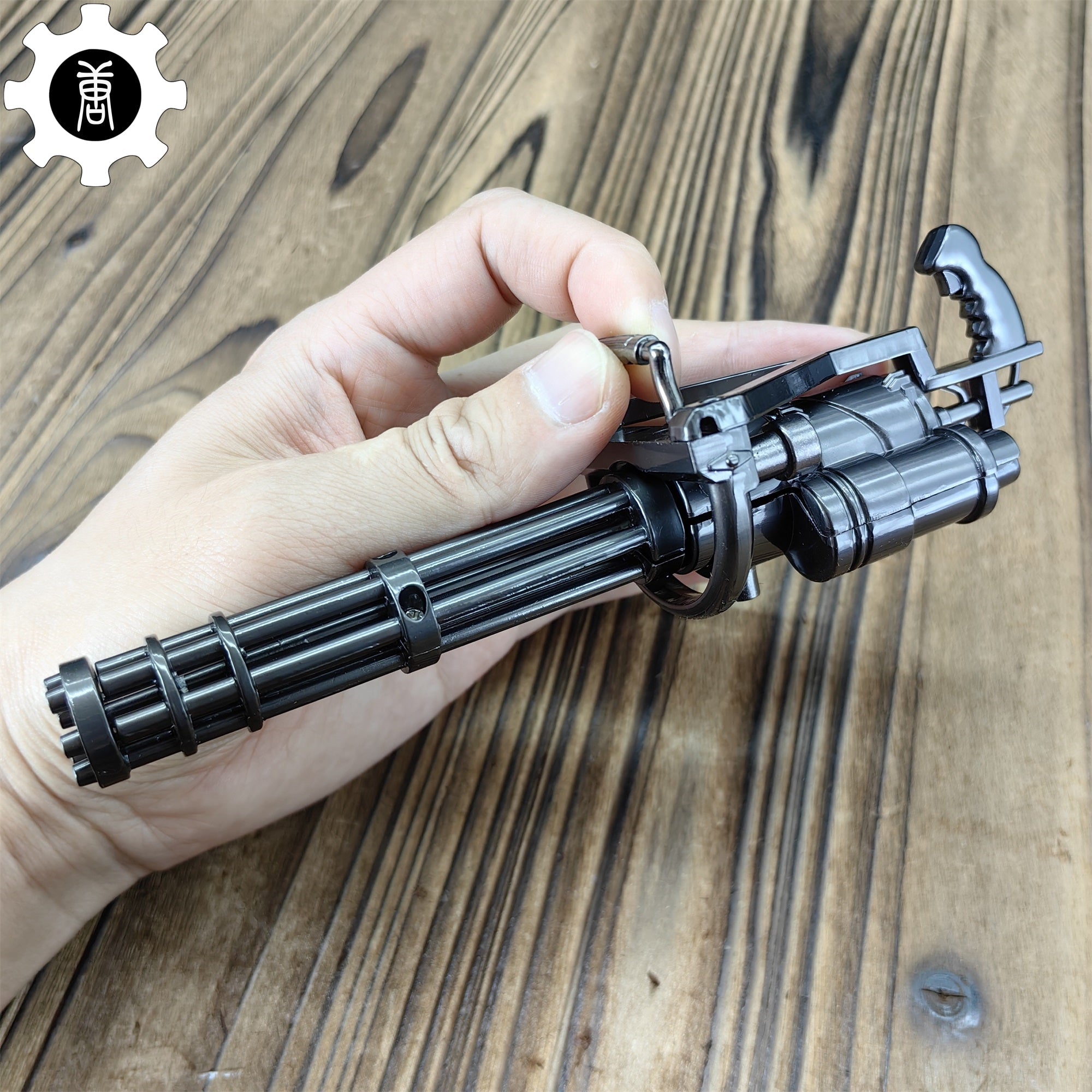 Metal Gatling Submachine Mini Gun Military Collection - Tophatter Daily Deals