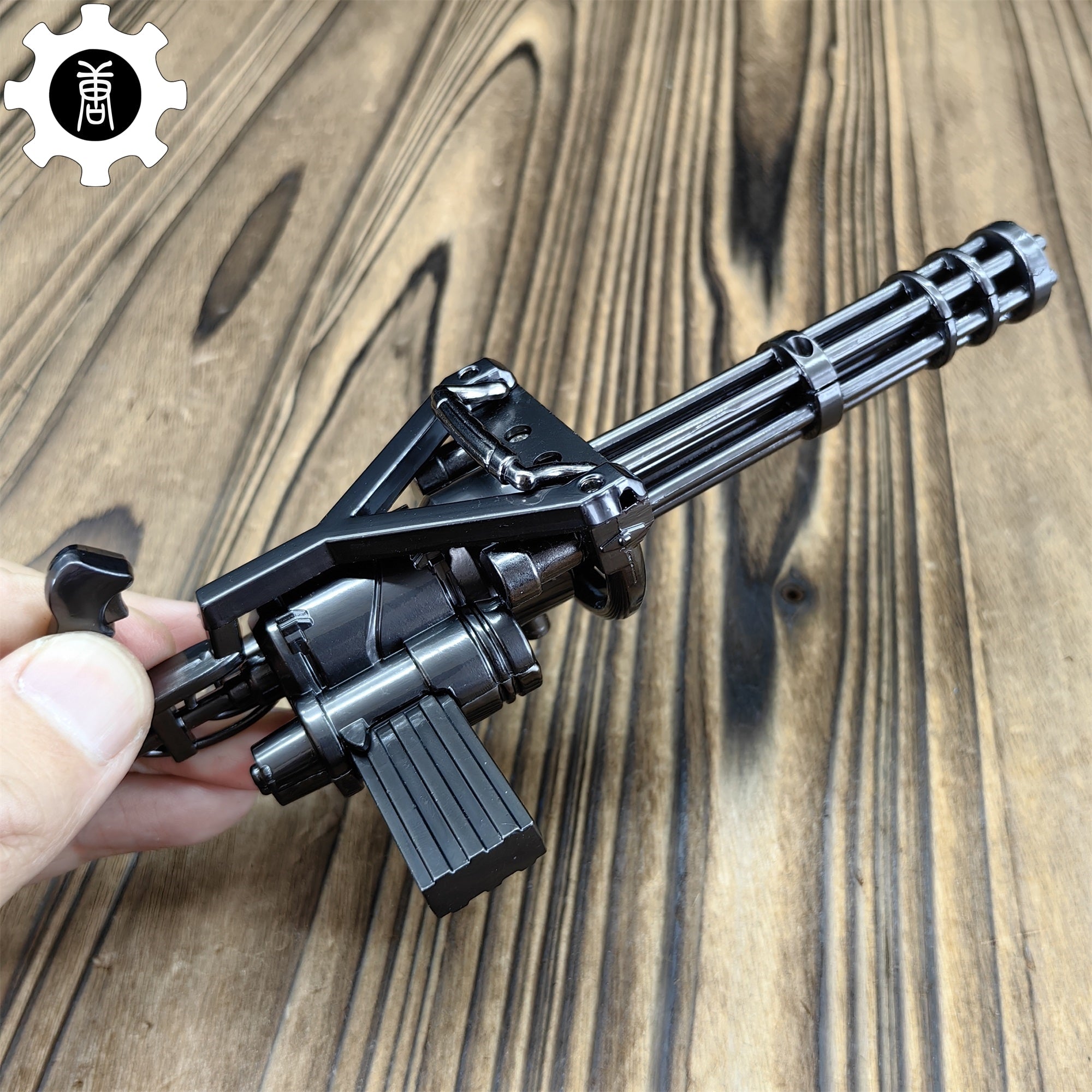 Metal Gatling Submachine Mini Gun Military Collection - Tophatter Daily Deals