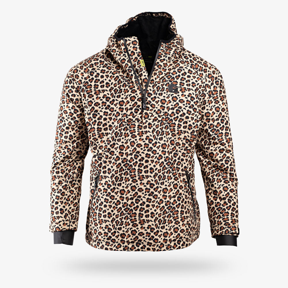 Gator Waders Waterproof 1/2 Zip Bog Hoodie | Womens - Leopard/Black Hoodie - Tophatter Daily Deals