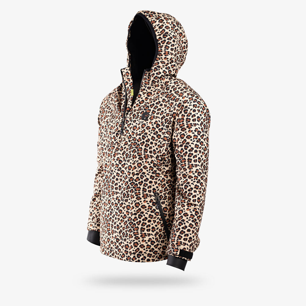 Gator Waders Waterproof 1/2 Zip Bog Hoodie | Womens - Leopard/Black Hoodie - Tophatter Daily Deals