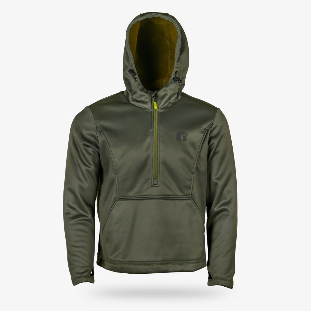 Gator Waders Catahoula 1/2 Zip Hoodie | Mens - Olive Olive Hoodie - Tophatter Daily Deals