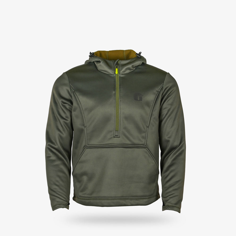 Gator Waders Catahoula 1/2 Zip Hoodie | Mens - Olive Hoodie - Tophatter Daily Deals