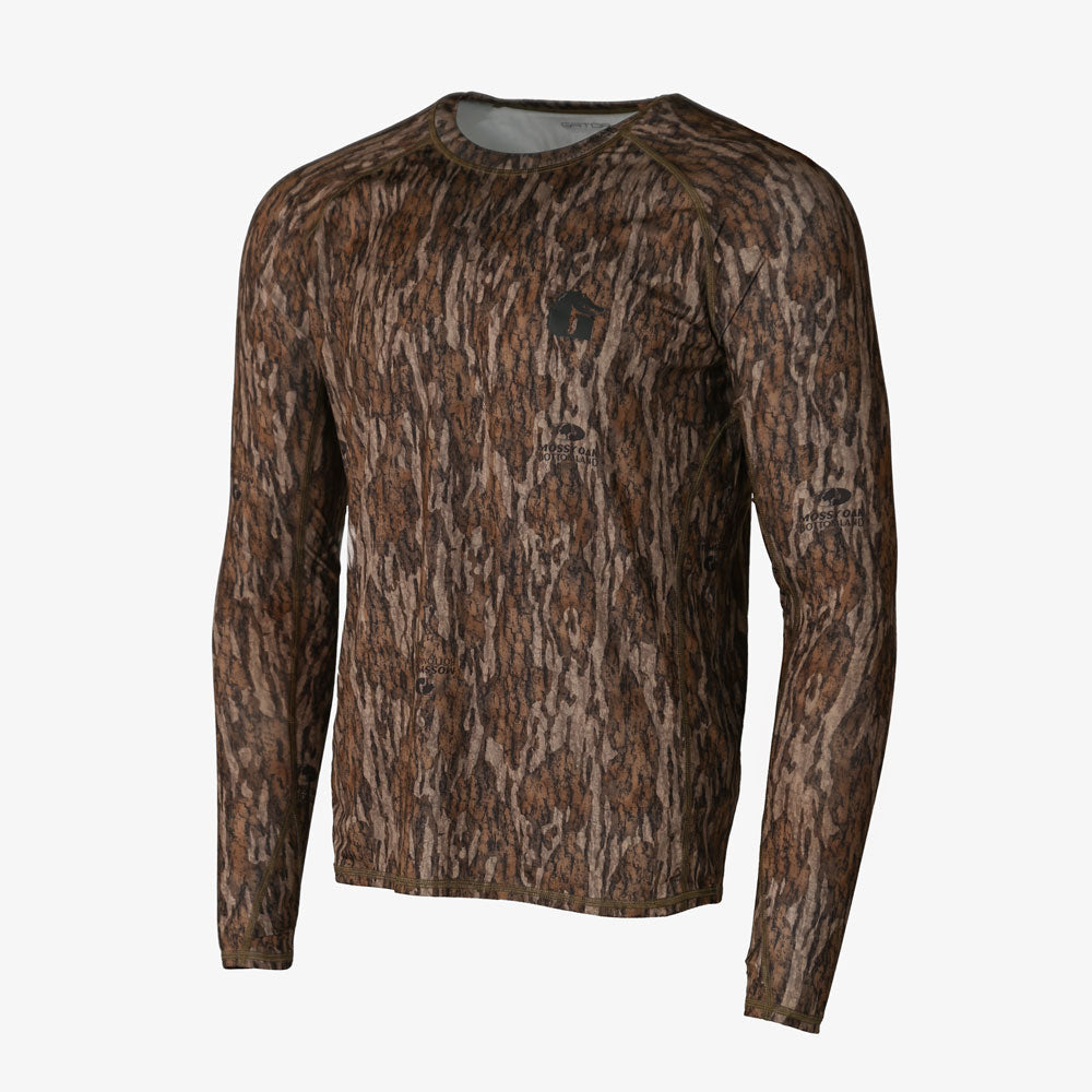 Gator Waders Performance Shirt | Mens - Mossy Oak Bottomland Mossy Oak Bottomland Long Sleeves - Tophatter Daily Deals