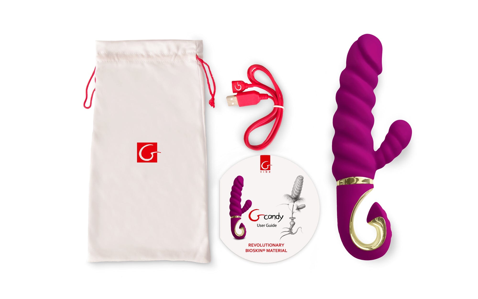 Gcandy Raspberry Dual Motor Vibrator Waterproof 4 Inch > Vibrators > Ladies > Rabbit - Tophatter Daily Deals