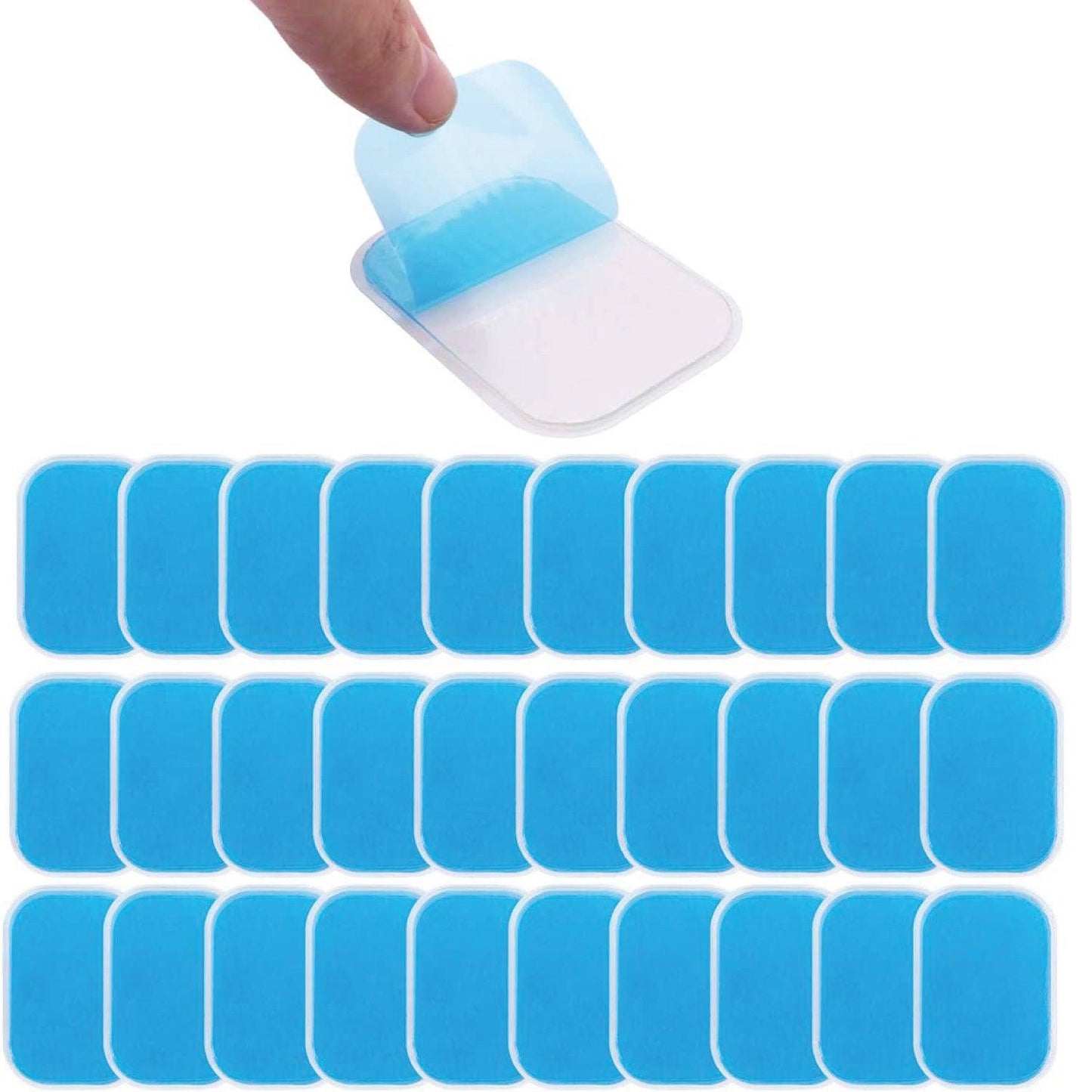 Abs Stimulator Gel Pads - Abs Stimulator Muscle Toner Gel Pads - Abdominal Toning Belt Muscle Toner 100pcs Exercise & Fitness - Tophatter Daily Deals