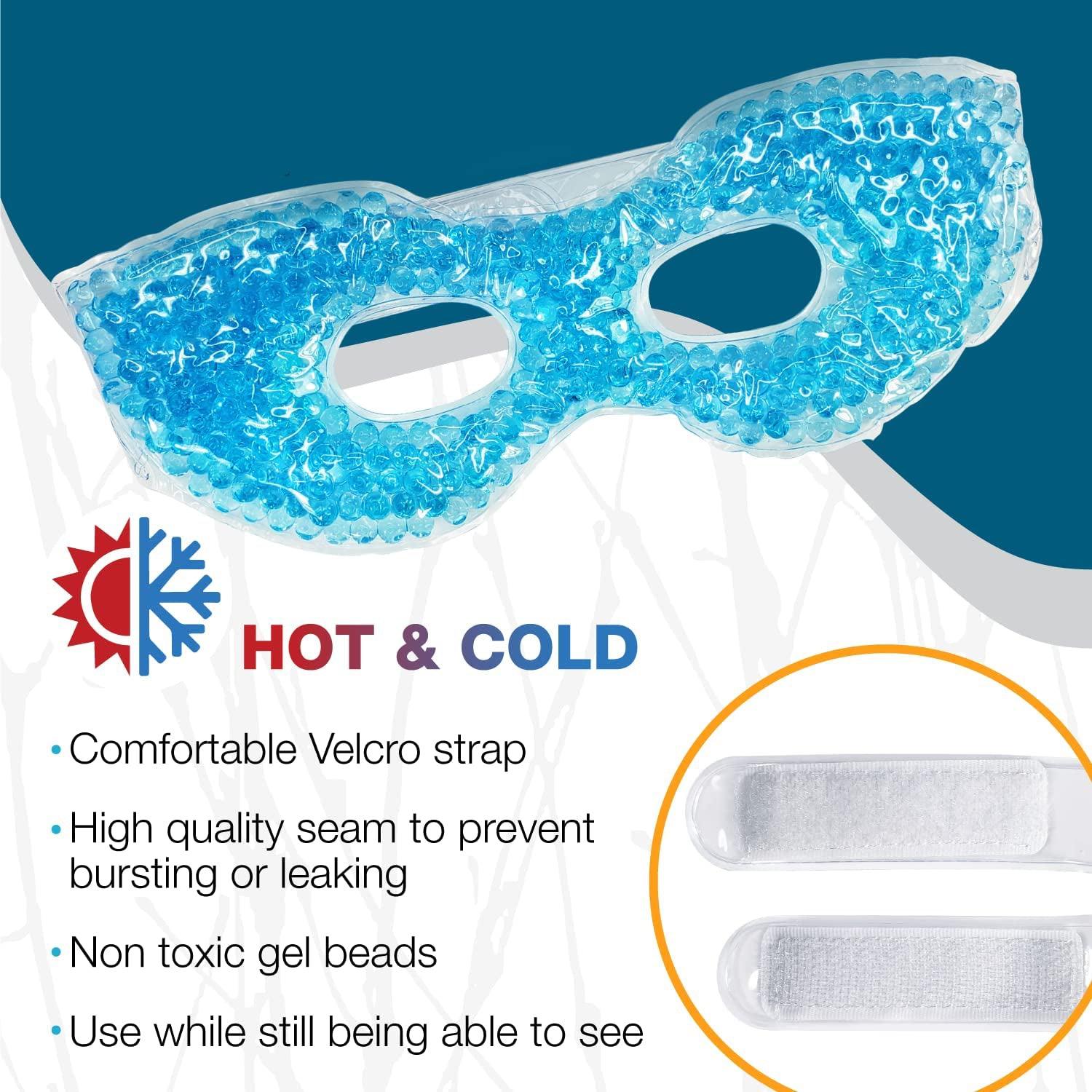 Eye Mask Cooling Gel - Reusable Cooling Eye Mask Gel with Gel beads Health & Beauty - Tophatter Daily Deals